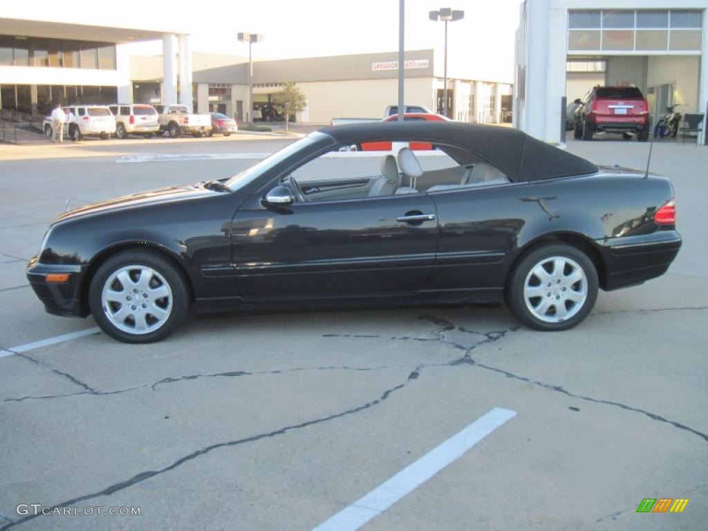 Obsidian Black Metallic 2003 Mercedes-Benz CLK 320 Cabriolet Exterior Photo #39493708