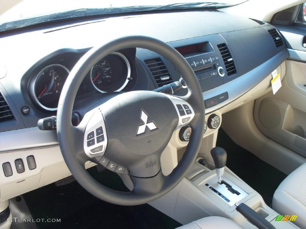 Beige Interior 2011 Mitsubishi Lancer ES Photo #39494148