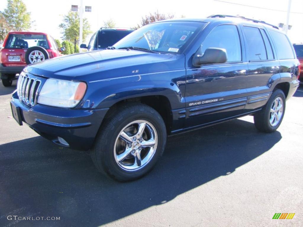 2001 Grand Cherokee Limited 4x4 - Patriot Blue Pearl / Taupe photo #1