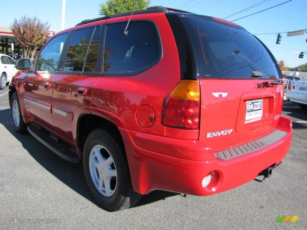 2002 Envoy SLT - Fire Red / Dark Pewter photo #2