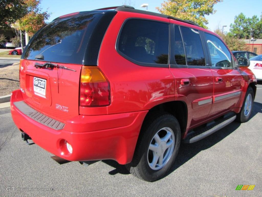 2002 Envoy SLT - Fire Red / Dark Pewter photo #3