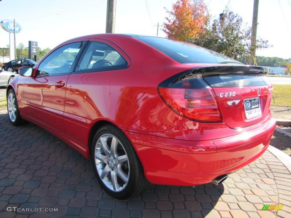 Magma Red 2003 Mercedes-Benz C 230 Kompressor Coupe Exterior Photo #39495380