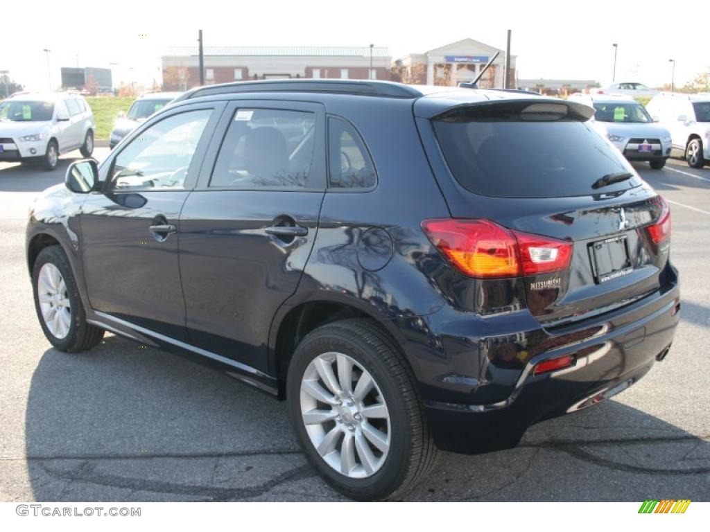 2011 Outlander Sport SE 4WD - Cosmic Blue Metallic / Black photo #3