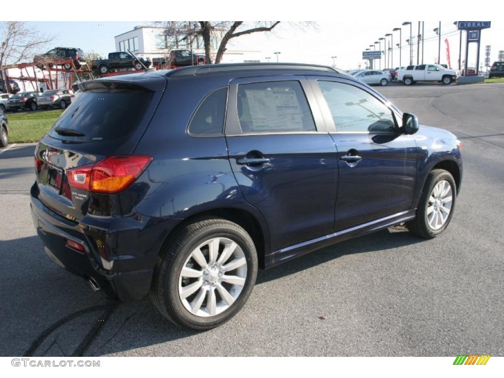 2011 Outlander Sport SE 4WD - Cosmic Blue Metallic / Black photo #5