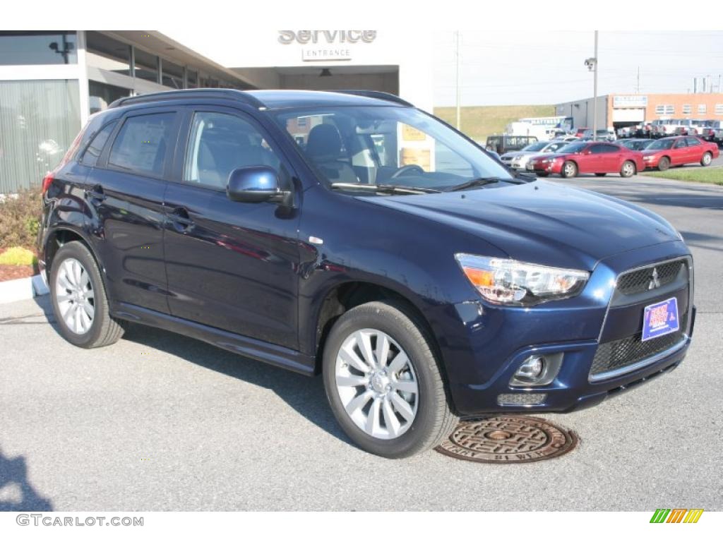 Cosmic Blue Metallic 2011 Mitsubishi Outlander Sport SE 4WD Exterior Photo #39495580