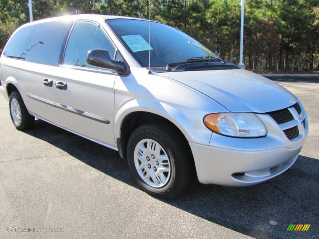 2004 Grand Caravan SE - Bright Silver Metallic / Medium Slate Gray photo #4