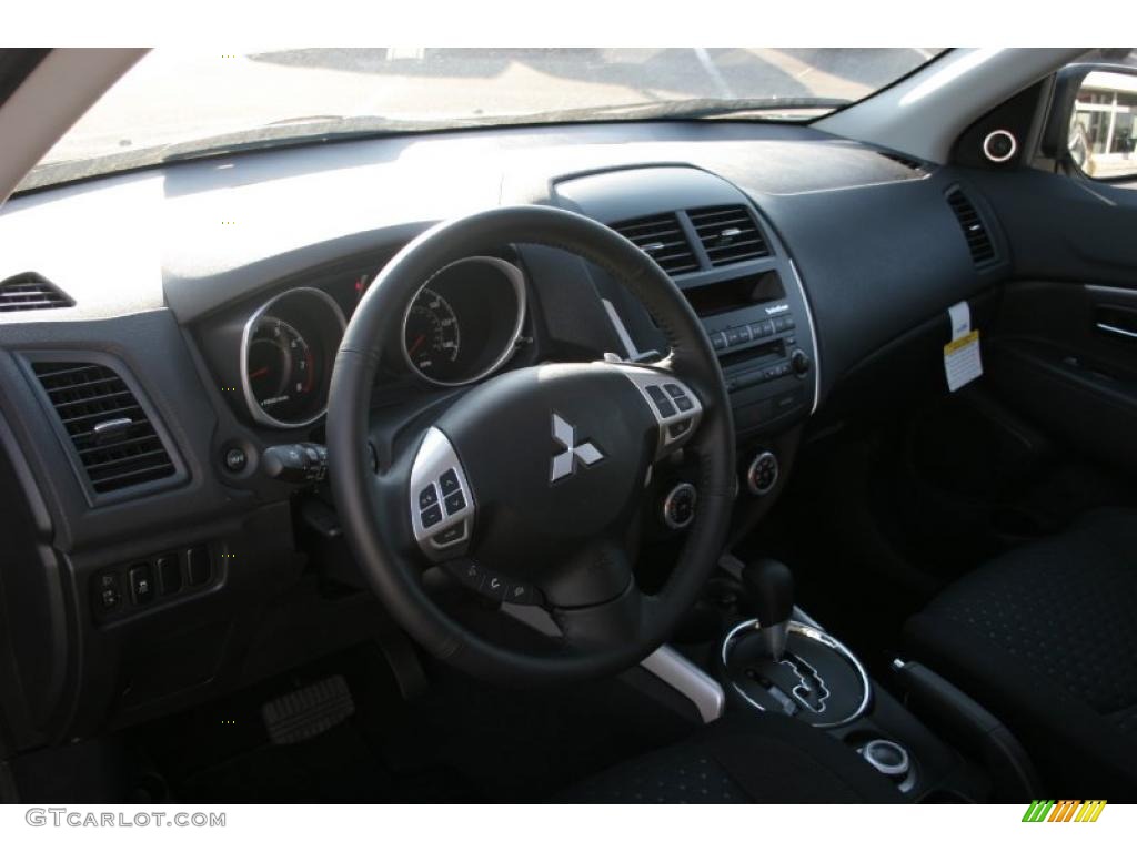 2011 Outlander Sport SE 4WD - Cosmic Blue Metallic / Black photo #11