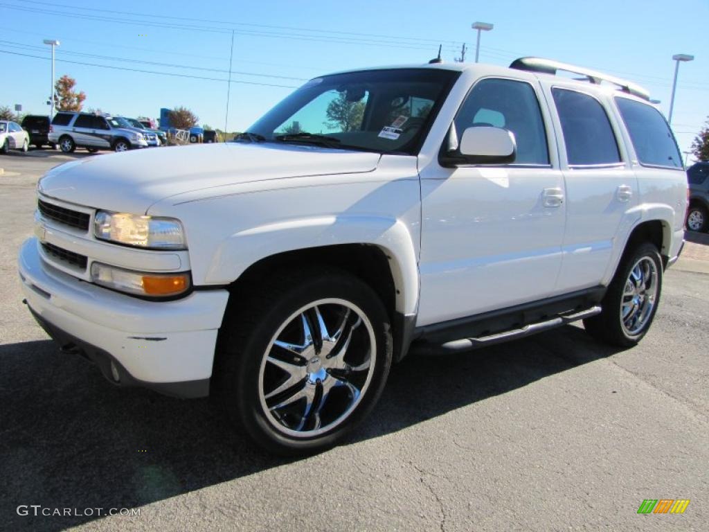 2003 Tahoe Z71 4x4 - Summit White / Tan/Neutral photo #1