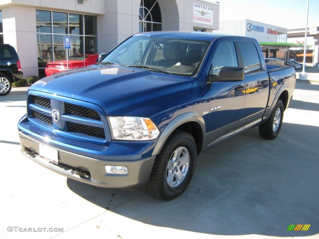 2010 Ram 1500 TRX Crew Cab - Deep Water Blue Pearl / Light Pebble Beige/Bark Brown photo #1