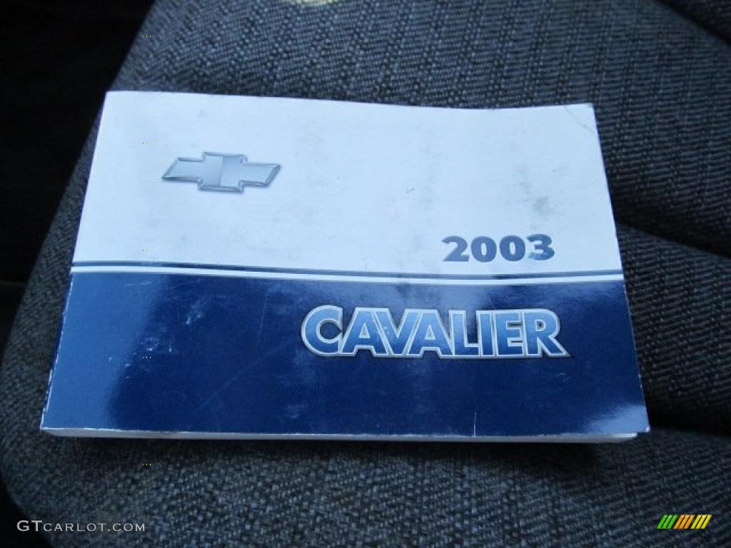 2003 Cavalier Coupe - Arrival Blue Metallic / Graphite Gray photo #18