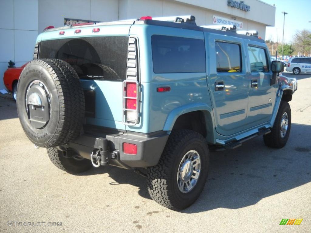 2007 H2 SUV - Glacier Blue Metallic / Ebony Black photo #2