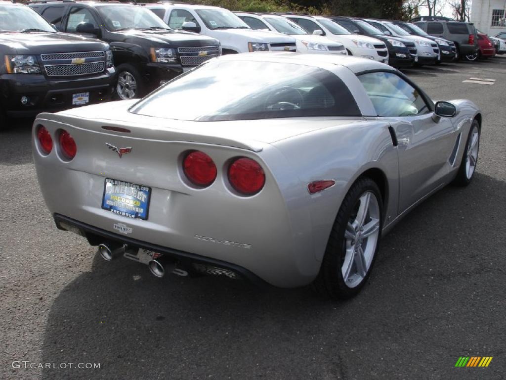 2008 Corvette Coupe - Machine Silver Metallic / Ebony photo #4