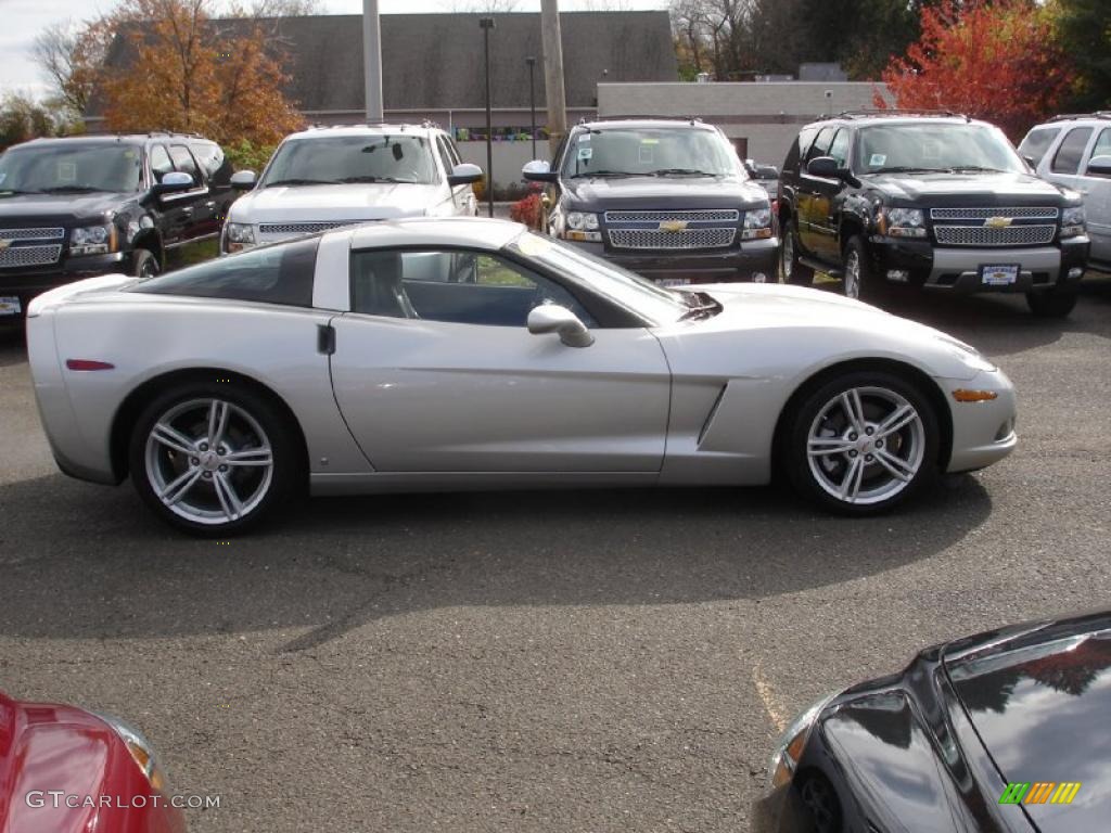 2008 Corvette Coupe - Machine Silver Metallic / Ebony photo #7