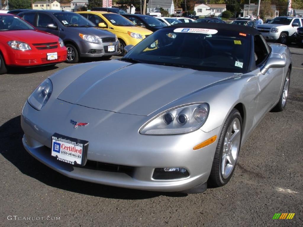 2007 Corvette Convertible - Machine Silver Metallic / Ebony photo #1