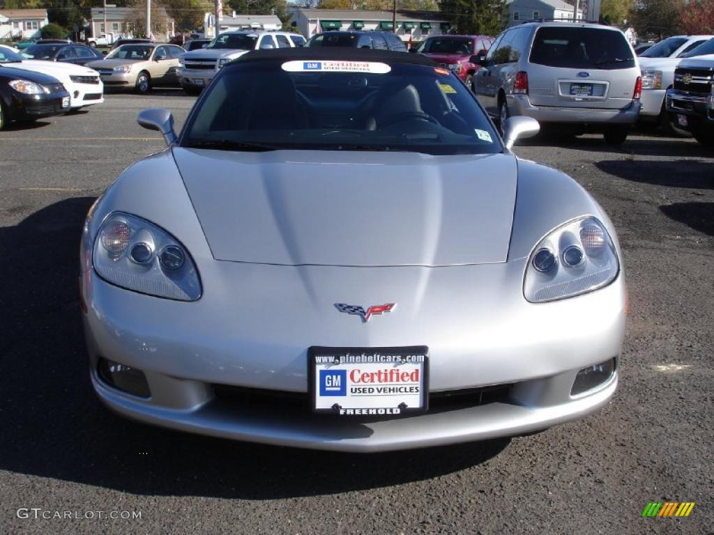 2007 Corvette Convertible - Machine Silver Metallic / Ebony photo #2
