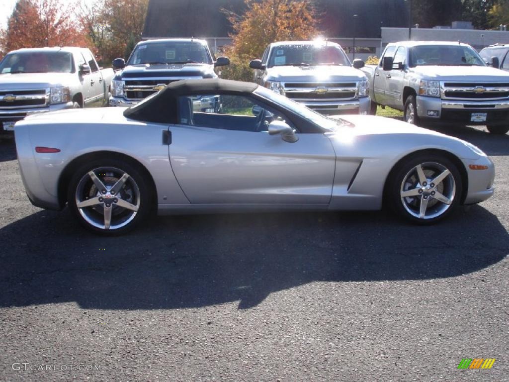 2007 Corvette Convertible - Machine Silver Metallic / Ebony photo #7