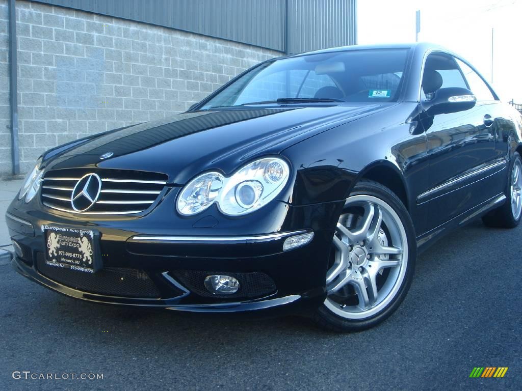 2004 CLK 55 AMG Coupe - Black / Charcoal photo #1