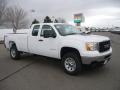 2011 Summit White GMC Sierra 3500HD Work Truck Extended Cab 4x4  photo #1