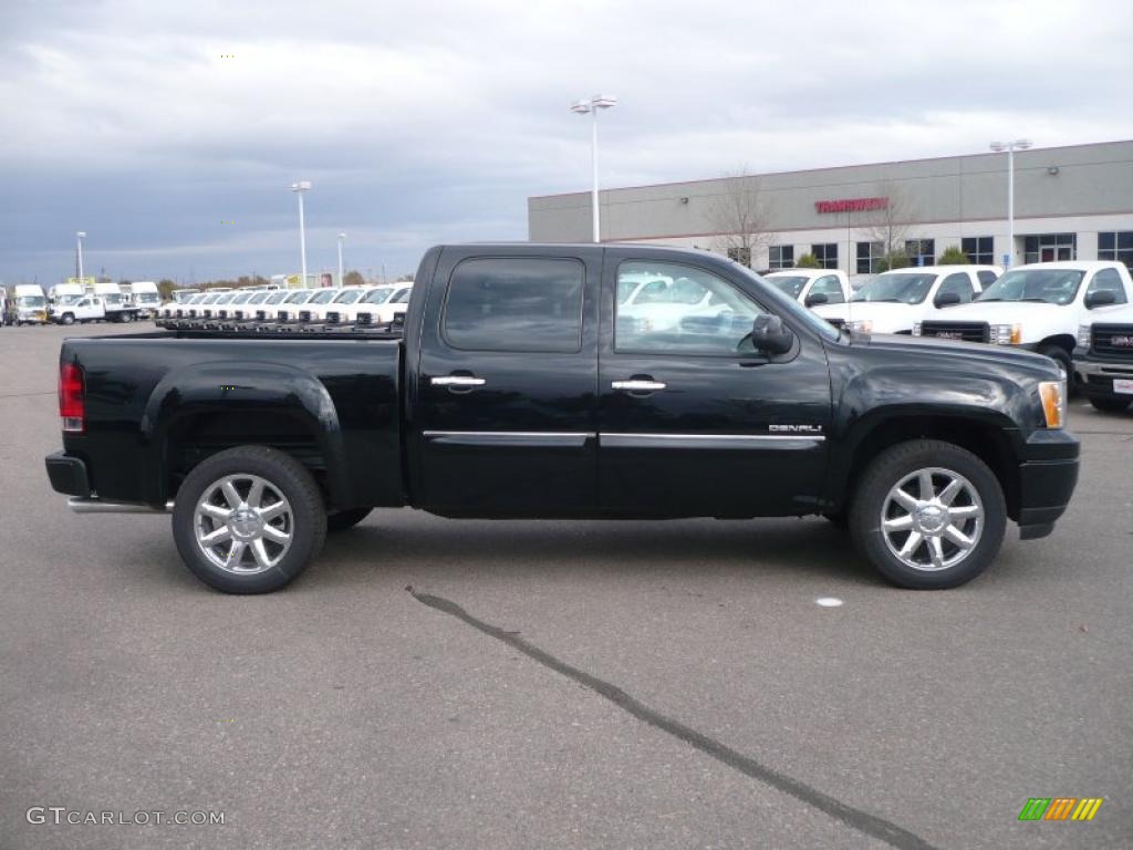 Onyx Black 2011 GMC Sierra 1500 Denali Crew Cab 4x4 Exterior Photo #39504668