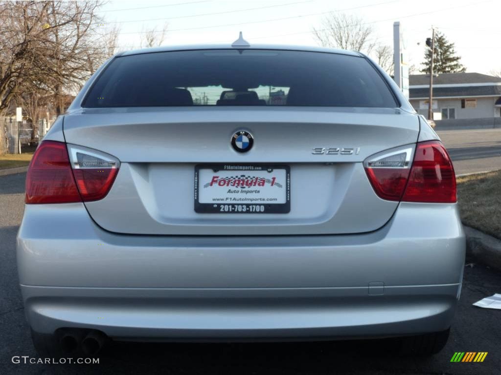 2006 3 Series 325i Sedan - Titanium Silver Metallic / Black photo #16