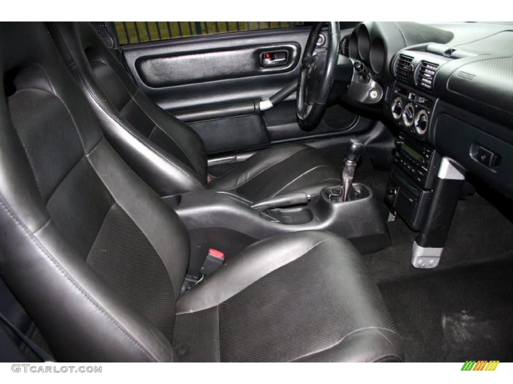 Black Interior 2005 Toyota MR2 Spyder Roadster Photo #39505100