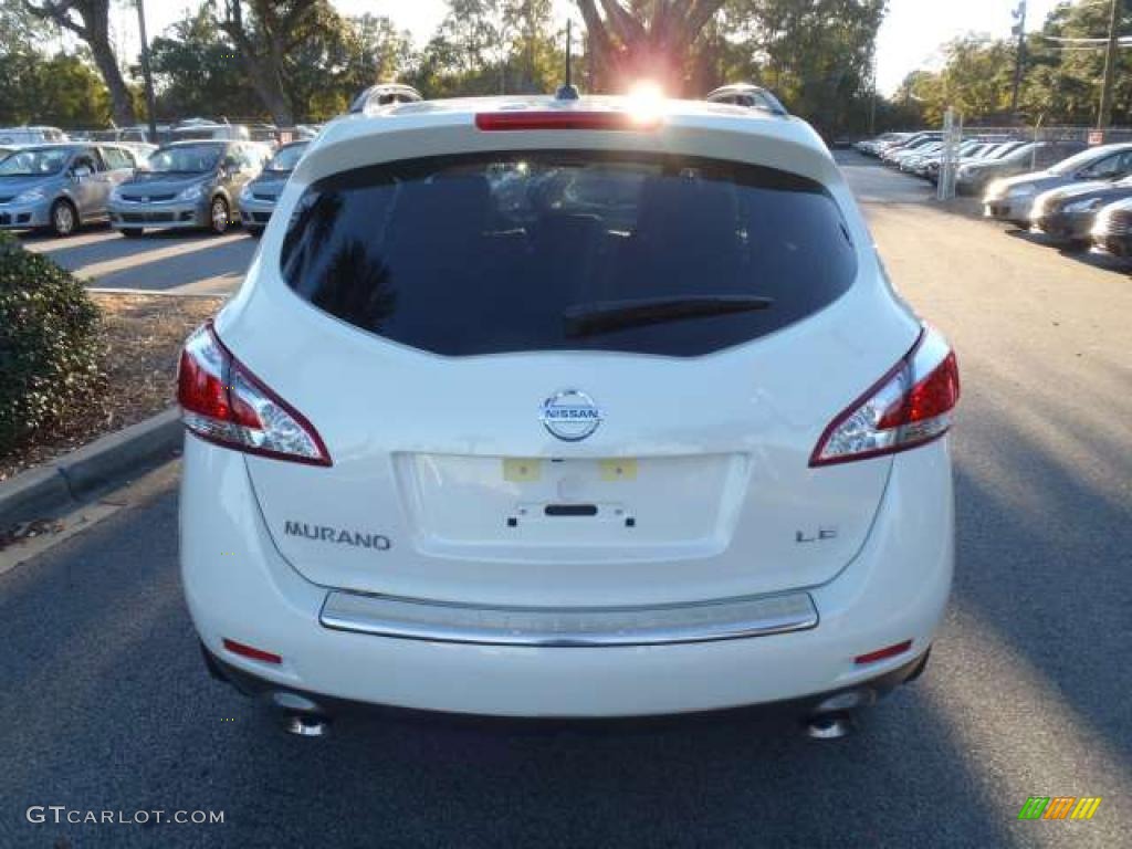 2011 Murano LE - Glacier White Pearl / Beige photo #4