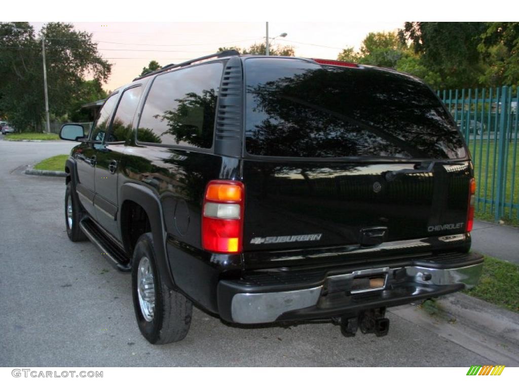2003 Suburban 2500 LT 4x4 - Black / Gray/Dark Charcoal photo #7