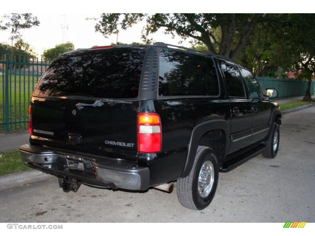 2003 Suburban 2500 LT 4x4 - Black / Gray/Dark Charcoal photo #9
