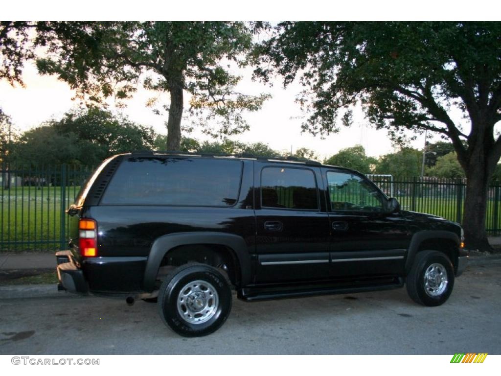 2003 Suburban 2500 LT 4x4 - Black / Gray/Dark Charcoal photo #10