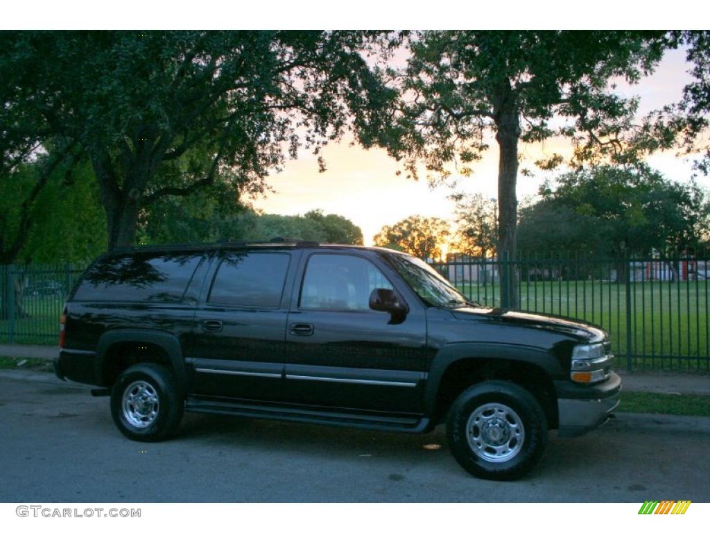 2003 Suburban 2500 LT 4x4 - Black / Gray/Dark Charcoal photo #12