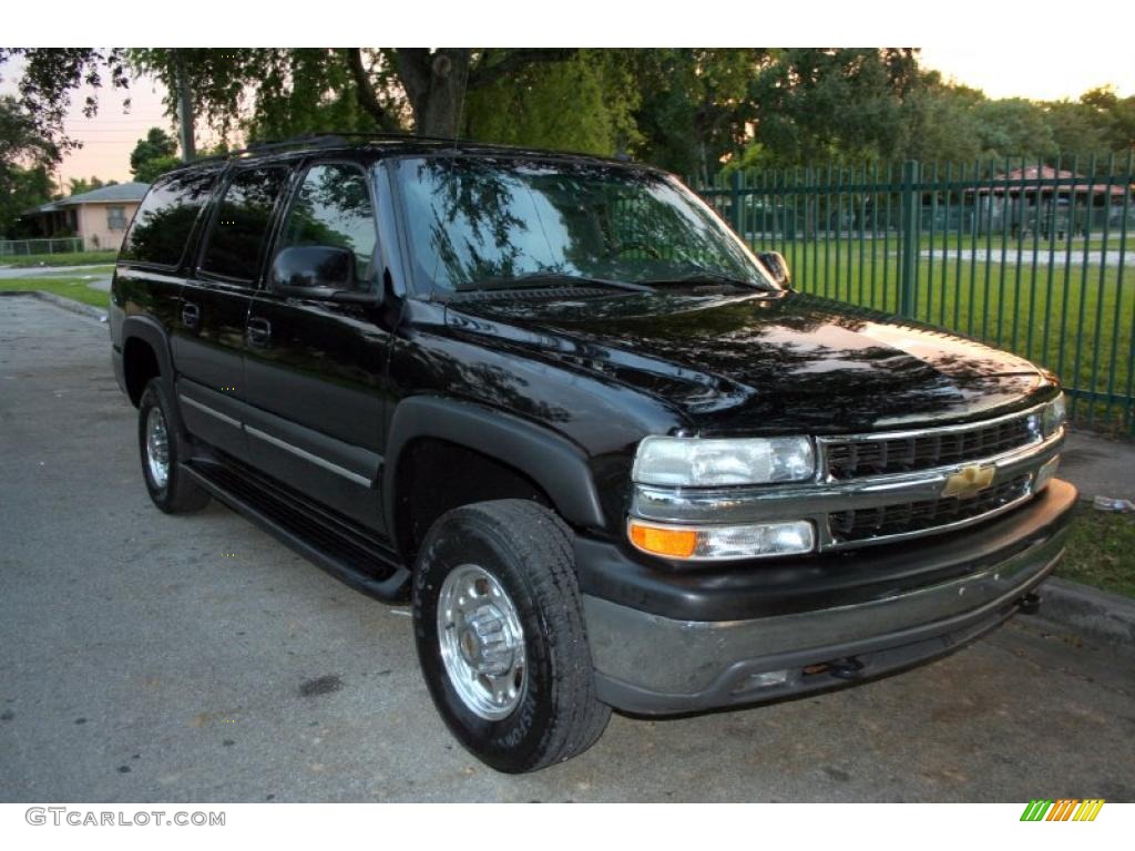 2003 Suburban 2500 LT 4x4 - Black / Gray/Dark Charcoal photo #13