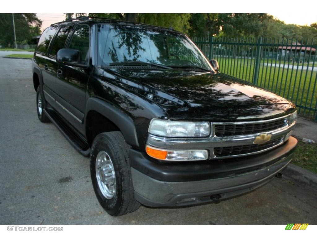 2003 Suburban 2500 LT 4x4 - Black / Gray/Dark Charcoal photo #15