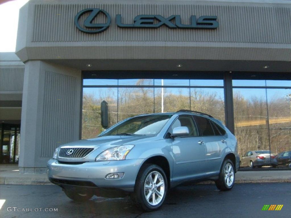 2009 RX 350 AWD - Breakwater Blue Metallic / Light Gray photo #1