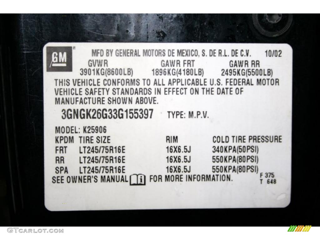 2003 Suburban 2500 LT 4x4 - Black / Gray/Dark Charcoal photo #108