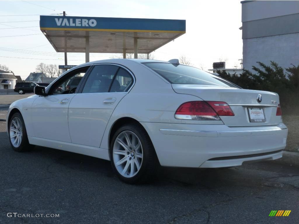 2006 7 Series 750i Sedan - Alpine White / Black/Black photo #4