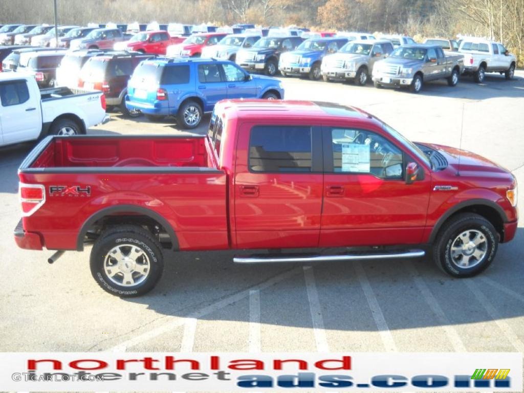 2010 F150 FX4 SuperCrew 4x4 - Red Candy Metallic / Black photo #5