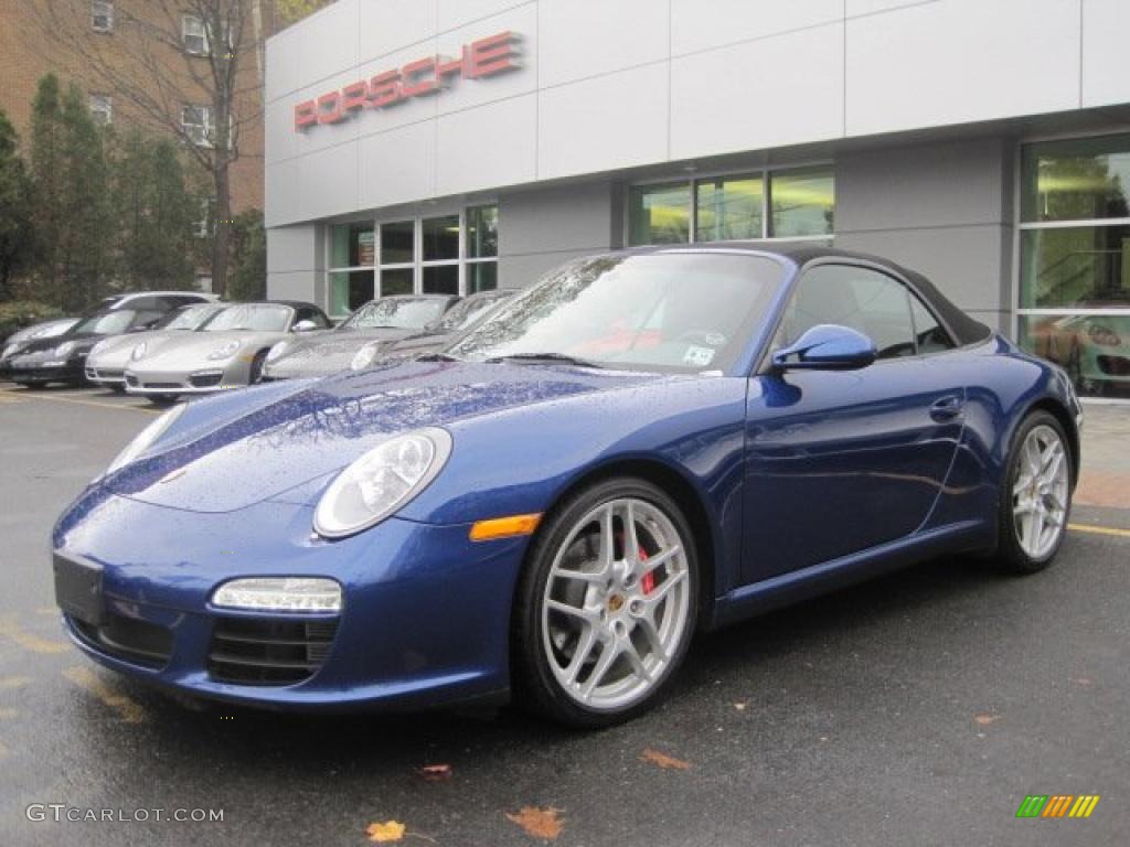 Aqua Blue Metallic 2009 Porsche 911 Carrera S Cabriolet Exterior Photo #39509224