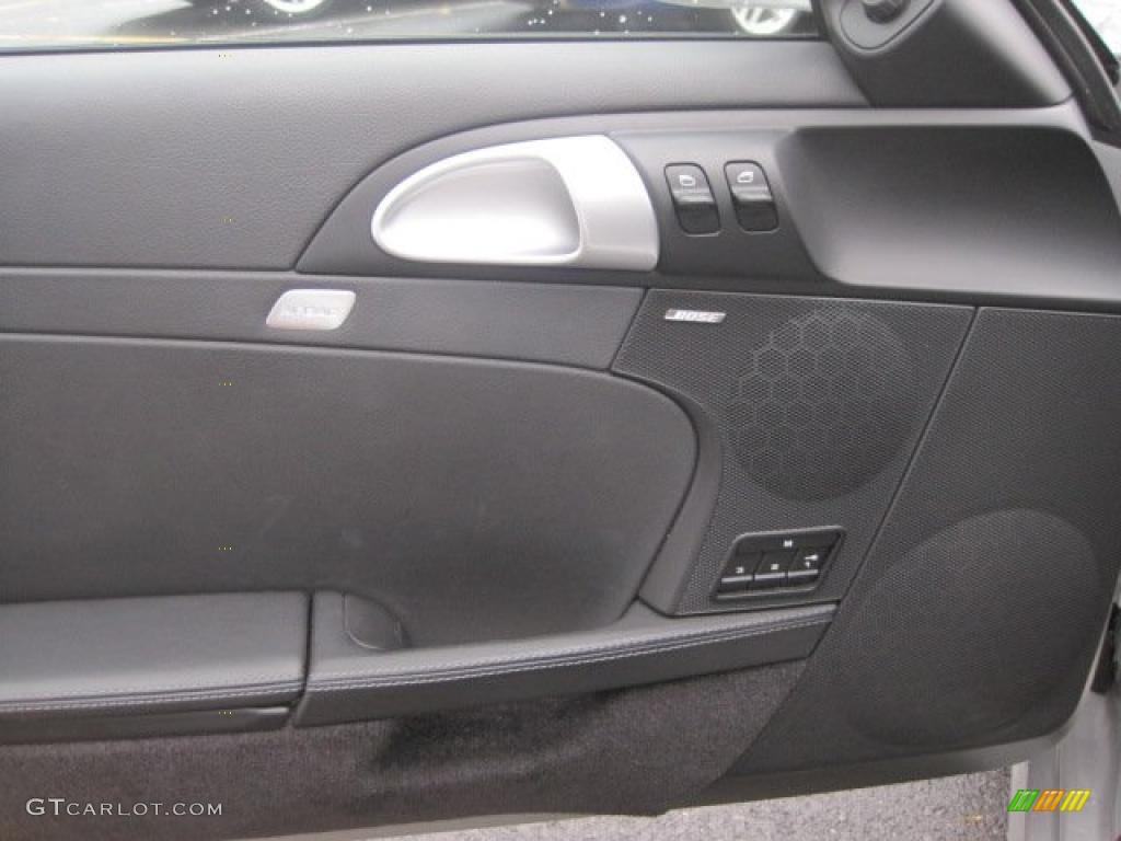 2008 Porsche Cayman S Black Door Panel Photo #39509688