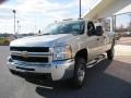 2009 Silver Birch Metallic Chevrolet Silverado 3500HD LT Crew Cab 4x4  photo #4