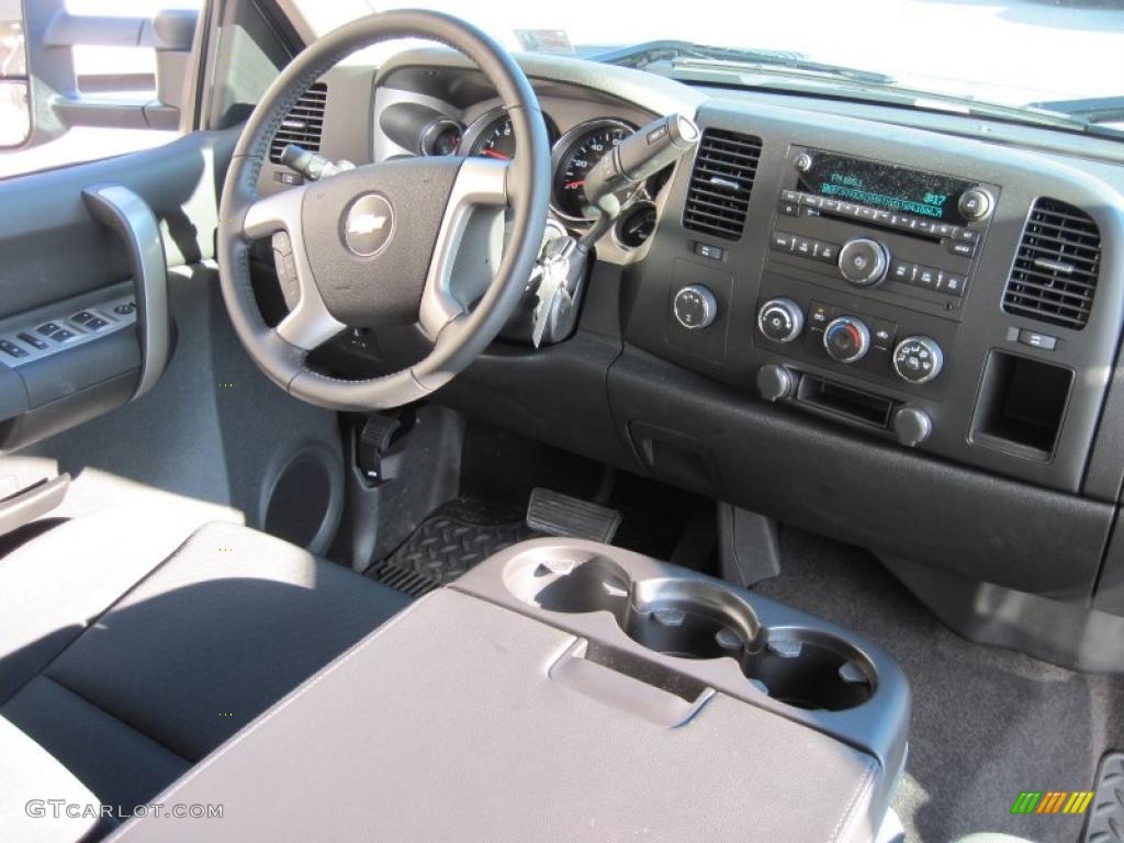 2009 Chevrolet Silverado 3500HD LT Crew Cab 4x4 Ebony Dashboard Photo #39510624