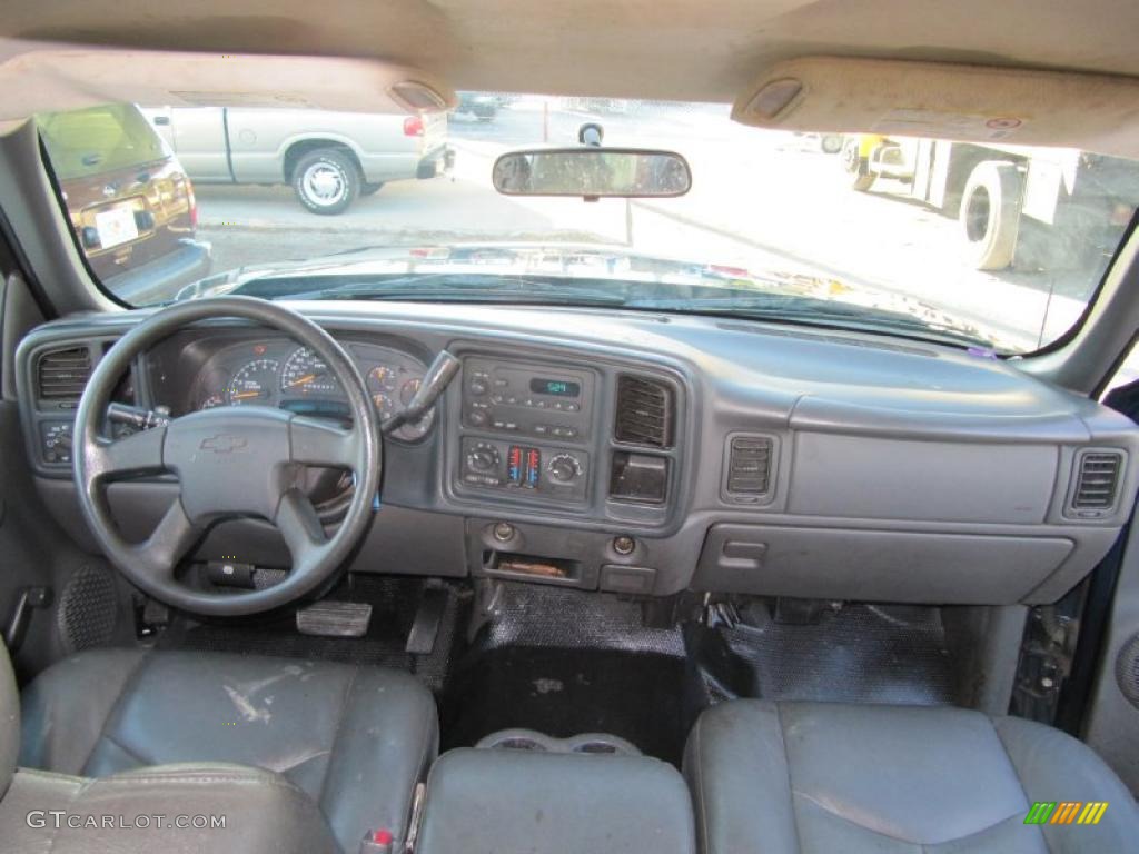 Dark Charcoal Interior 2006 Chevrolet Silverado 2500HD Work Truck Crew Cab Photo #39511644