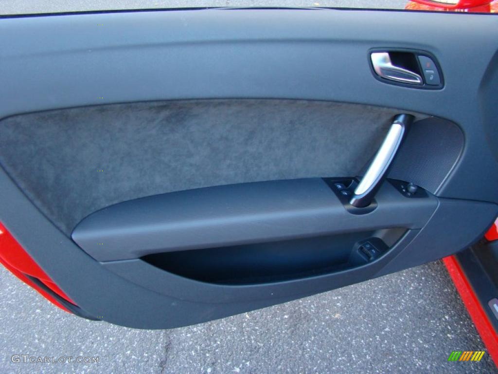 2008 Audi TT 3.2 quattro Roadster Black Door Panel Photo #39511656