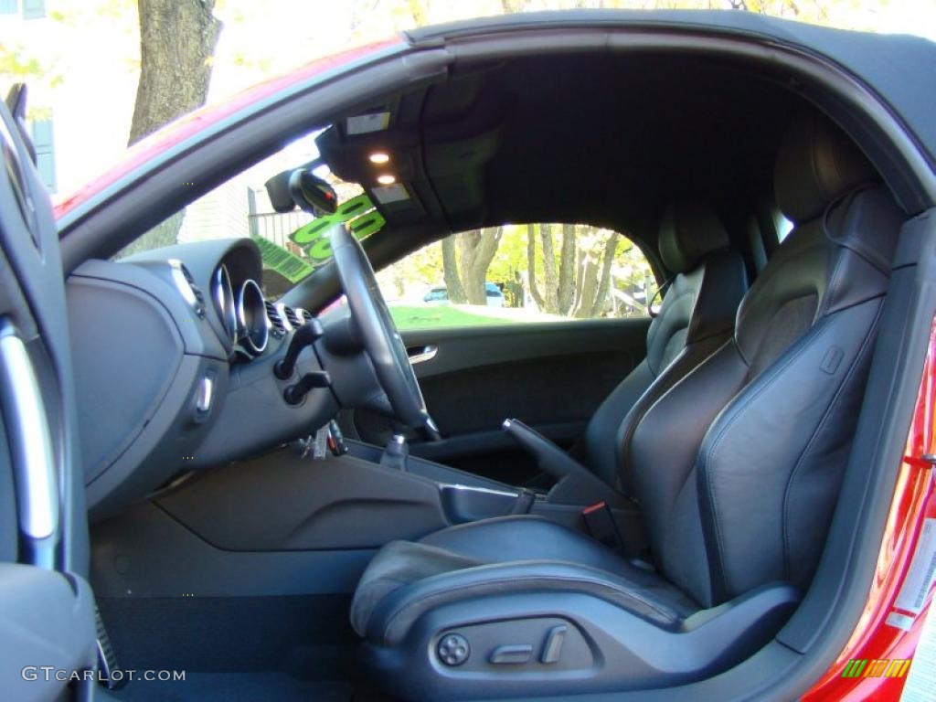 Black Interior 2008 Audi TT 3.2 quattro Roadster Photo #39511684