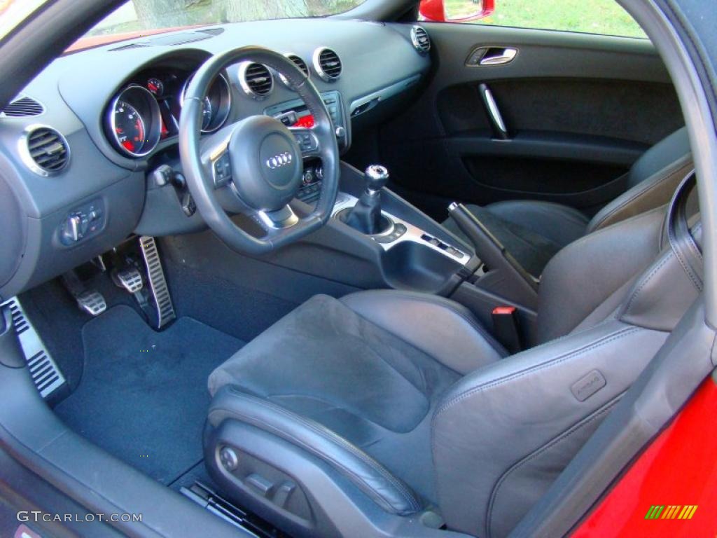 Black Interior 2008 Audi TT 3.2 quattro Roadster Photo #39511696