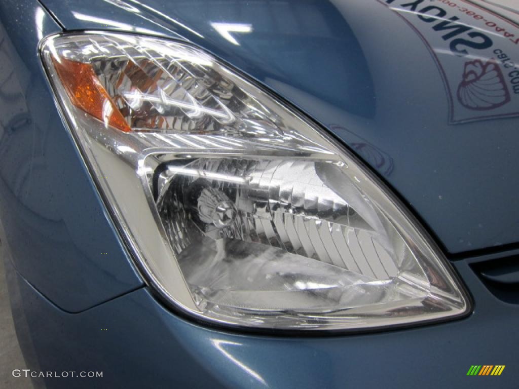 2005 Prius Hybrid - Seaside Blue Pearl / Ivory/Brown photo #13