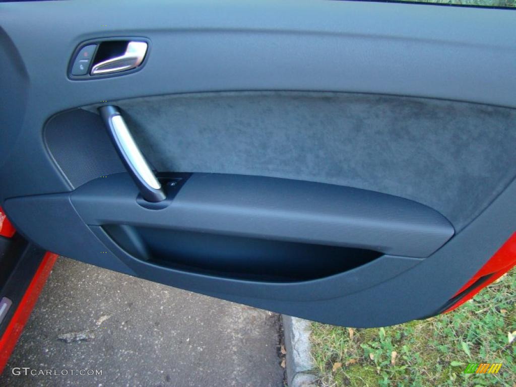2008 Audi TT 3.2 quattro Roadster Black Door Panel Photo #39511948