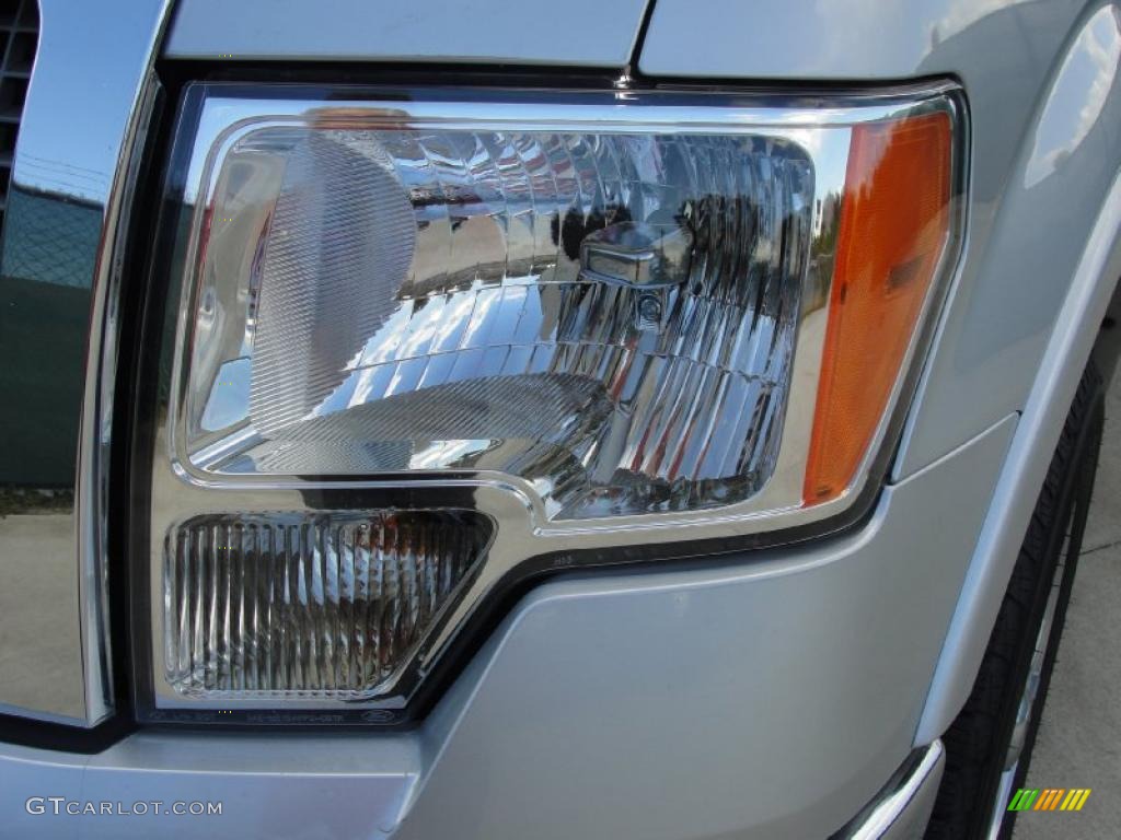 2010 F150 Lariat SuperCrew - Ingot Silver Metallic / Black photo #10