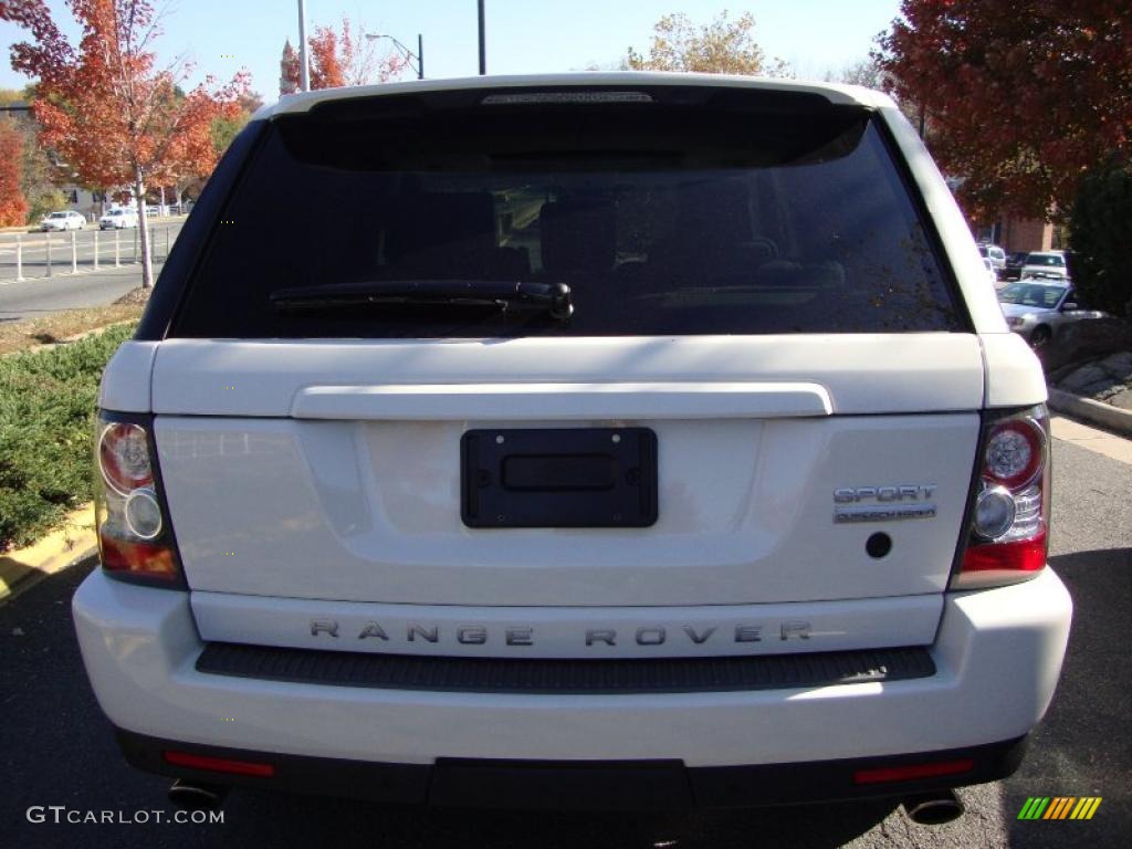 2010 Range Rover Sport Supercharged - Alaska White / Premium Ivory/Ebony Stitching photo #4
