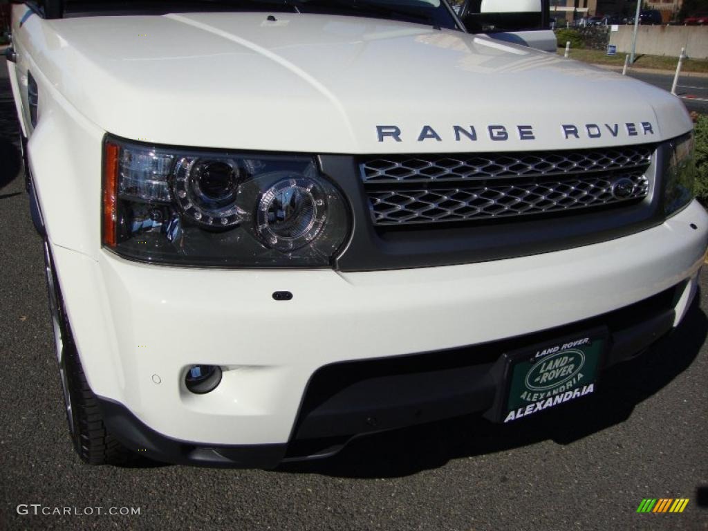 2010 Range Rover Sport Supercharged - Alaska White / Premium Ivory/Ebony Stitching photo #11