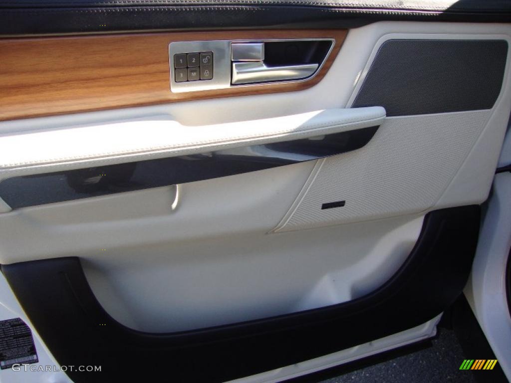 2010 Range Rover Sport Supercharged - Alaska White / Premium Ivory/Ebony Stitching photo #12